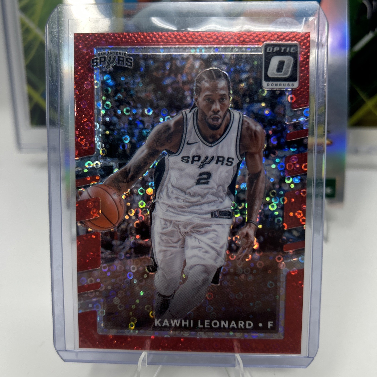 2017-18 Panini Donruss Optic - Kawhi Leonard #134 Red Fast Break Prizm /85 O68