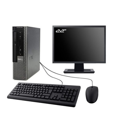 PC Dell Optiplex 9010 USFF Bildschirm 22 '' Intel I3-3220 RAM 16Go SSD 960Go W10