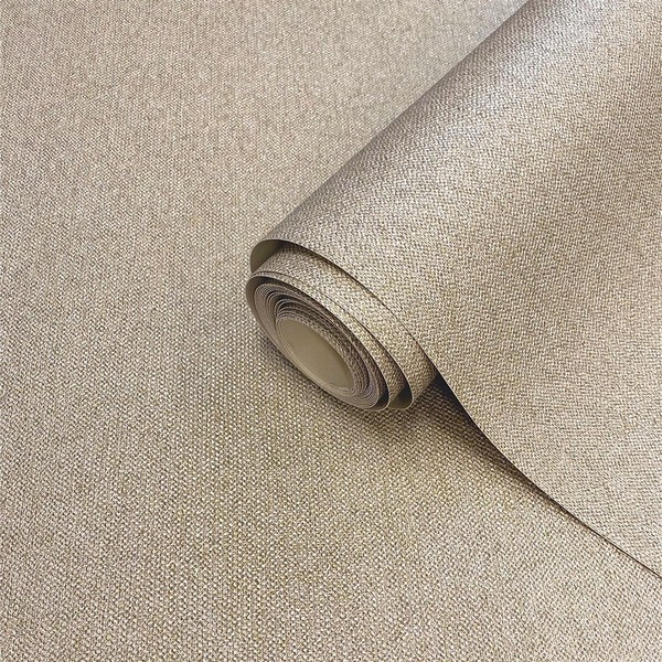 Beige Vinyl Tapete Strukturiert Glitzer Einfarbig Waschbar Ciara Belgravia 4413-image