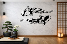 Koi Carp Fish Home Decor Vinyl Wall Art Decal Sticker Modern Crafts A36