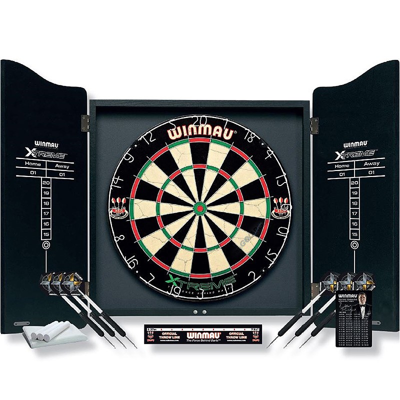 Набор досок для игры в дартс Winmau XTREME Cabinet Dartscheibe Sisal Steeldart Dartpfeile NEU 20890₽