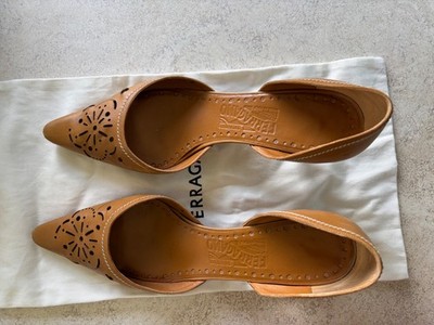 Salvatore Feragamo d'orsay ketten heel pumps Eu39.5
