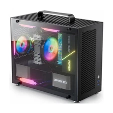 JOYJOM Micro ATX Case - MATX/ITX PC Case with ARGB Fans