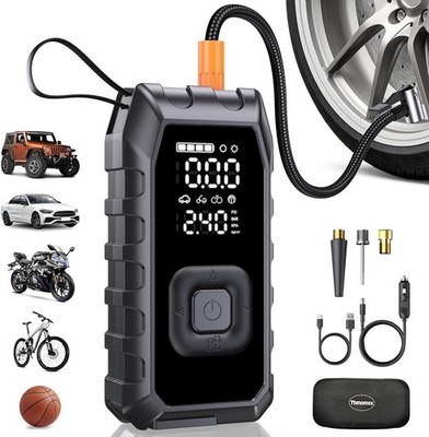 Tire Inflator Portable Air Compressor, 180PSI Faster Inflation Cordless