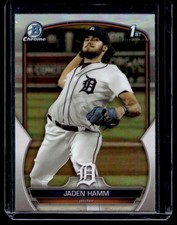 2023 Bowman Draft Chrome Refractors Jaden Hamm RC Detroit Tigers #BDC-154