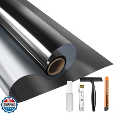 KESPEN One Way Window Privacy Film, Reflective Heat Sun Blocking Window Tint,