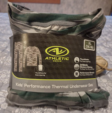 Athletic Works Tag Free Youth Thermal Base Layer Underwear Pajama Set Size XL