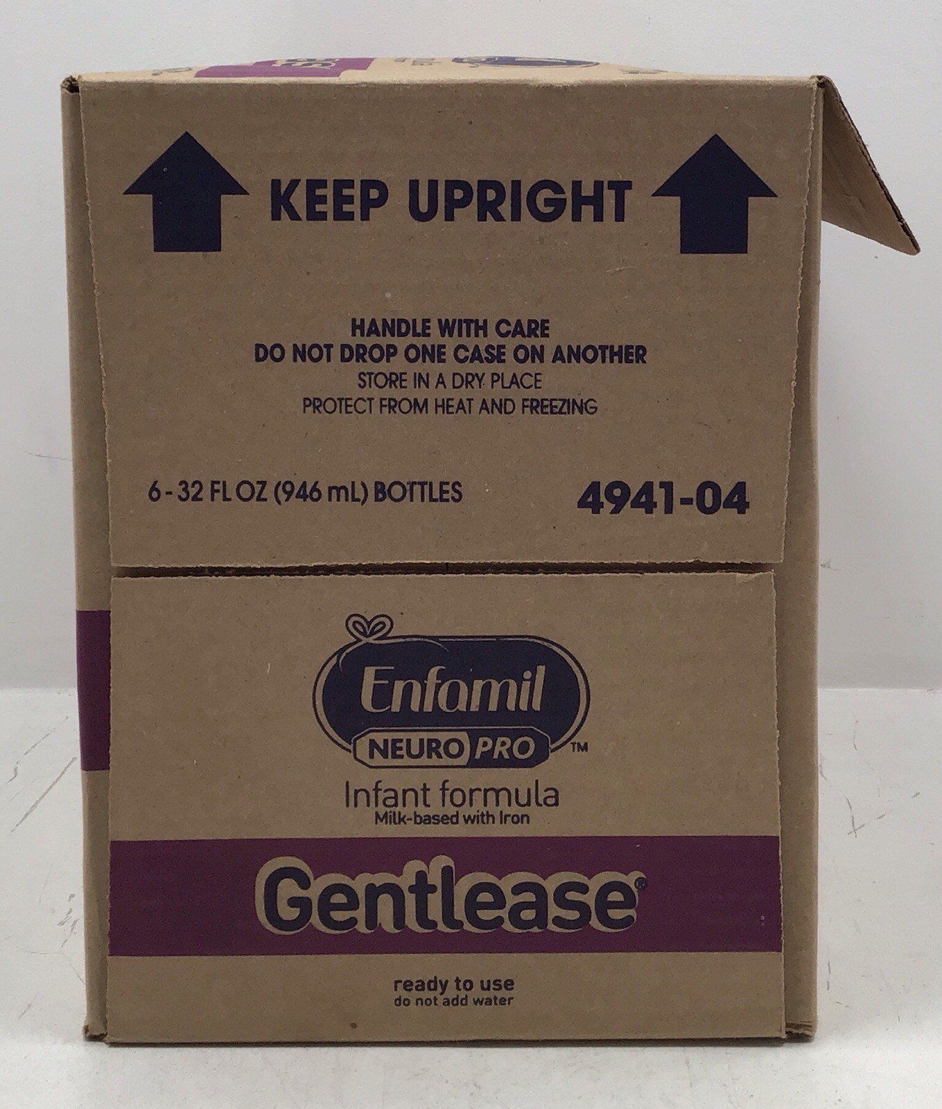 Enfamil Gentlease Infant Formula Milk-Based with Iron 6 32oz Bottles EXP 08/2026