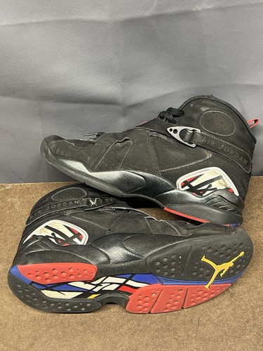 Nike Air Jordan 8 Retro Playoffs Black/True Red-White 2023 (305381-062) 7,5 getragen - Bild 4 von 9