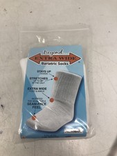 Bariatric Socks Extra wide 30"At Calf 14E Width 1 Pair Adult Size White