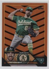 2023 Topps Update Orange & Black Foil Trevor May #US86 0t2