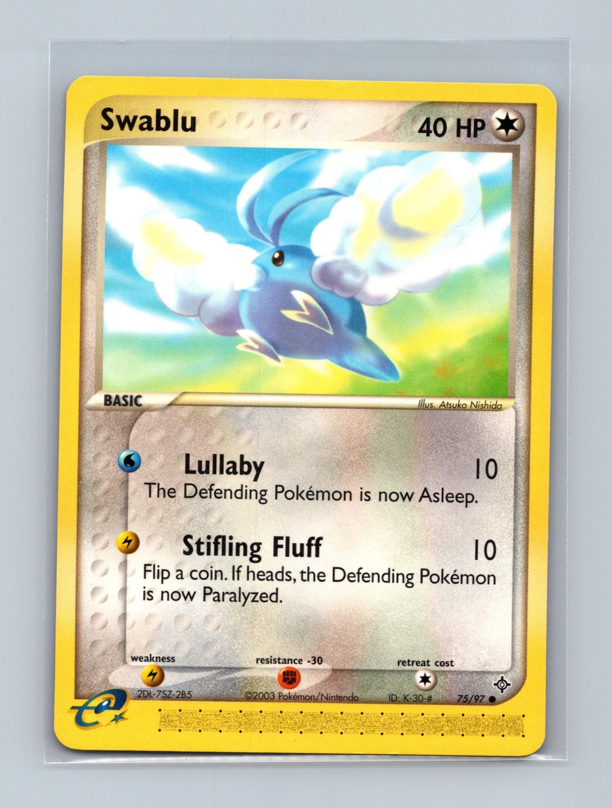 Swablu 75/97 Common Dragon Pokemon Lightly Played