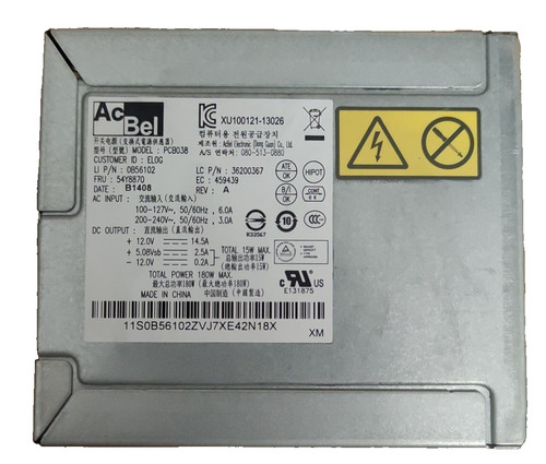AcBel PC-Netzteil 54Y8870 180WATT Model: PCB038 ATX 14-PIN