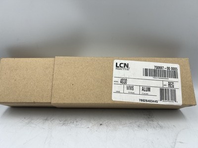 New NOS LCN 4030 Heavy Duty Door Closer Aluminum Finish WMS Screws