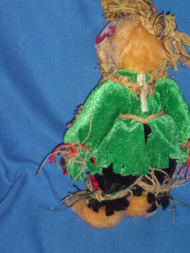 TY Attic Treasures Alfalfa 2000 Oso Halloween Espantapájaros - Imagen 2 de 2