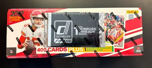 2019 Panini Donruss Football Complete Set Factory Sealed Bonus Green Thread Card