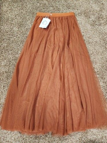 Beautiful copper Tulle skirt sz xxs (elastic waist though) - 第 1/8 張圖片