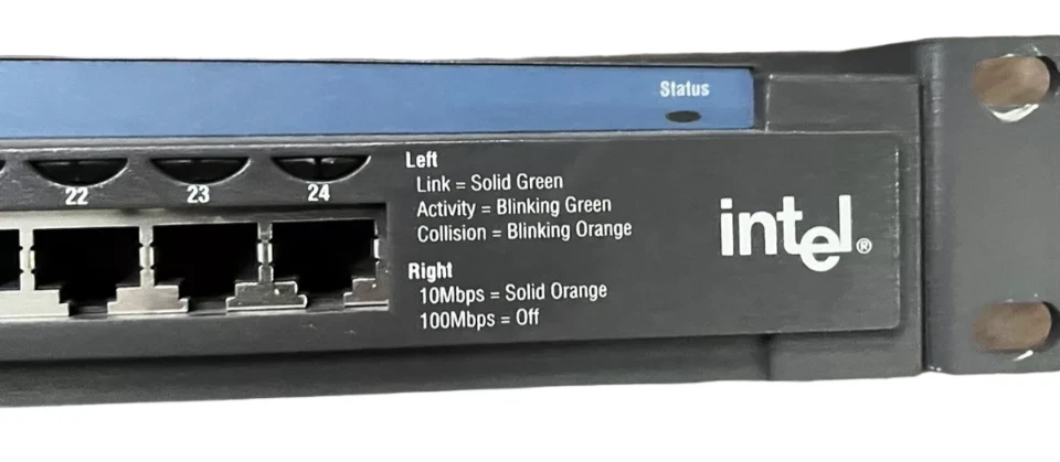 Intel ES410T24 Express 410T Stand Alone Switch 24 10/100 Ports - Image 2 of 4