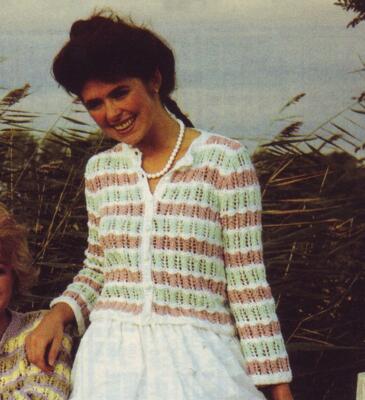Cool Color Combination Ladies Cardigan Knitting Pattern Instructions