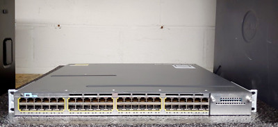 Cisco WS-C3750X-48P-L   48-Port PoE+ Gigabit Switch 2xC3KX-PWR-715WAC DUAL POWER