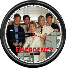 Emergency Room Ambulance Service Attendant EMT Doctor Nurse Sign Wall Clock