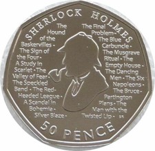 Sherlock Holmes 2019 UK 50p Coin