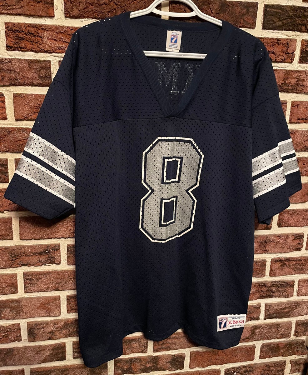 NOS! Vtg 90s Logo 7 DALLAS COWBOYS Jersey TROY AIKMAN Mens XL NFL
