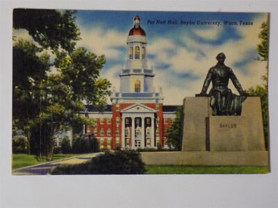 Waco, Texas TX ~ Baylor University Pat Neff Hall 1940s L729