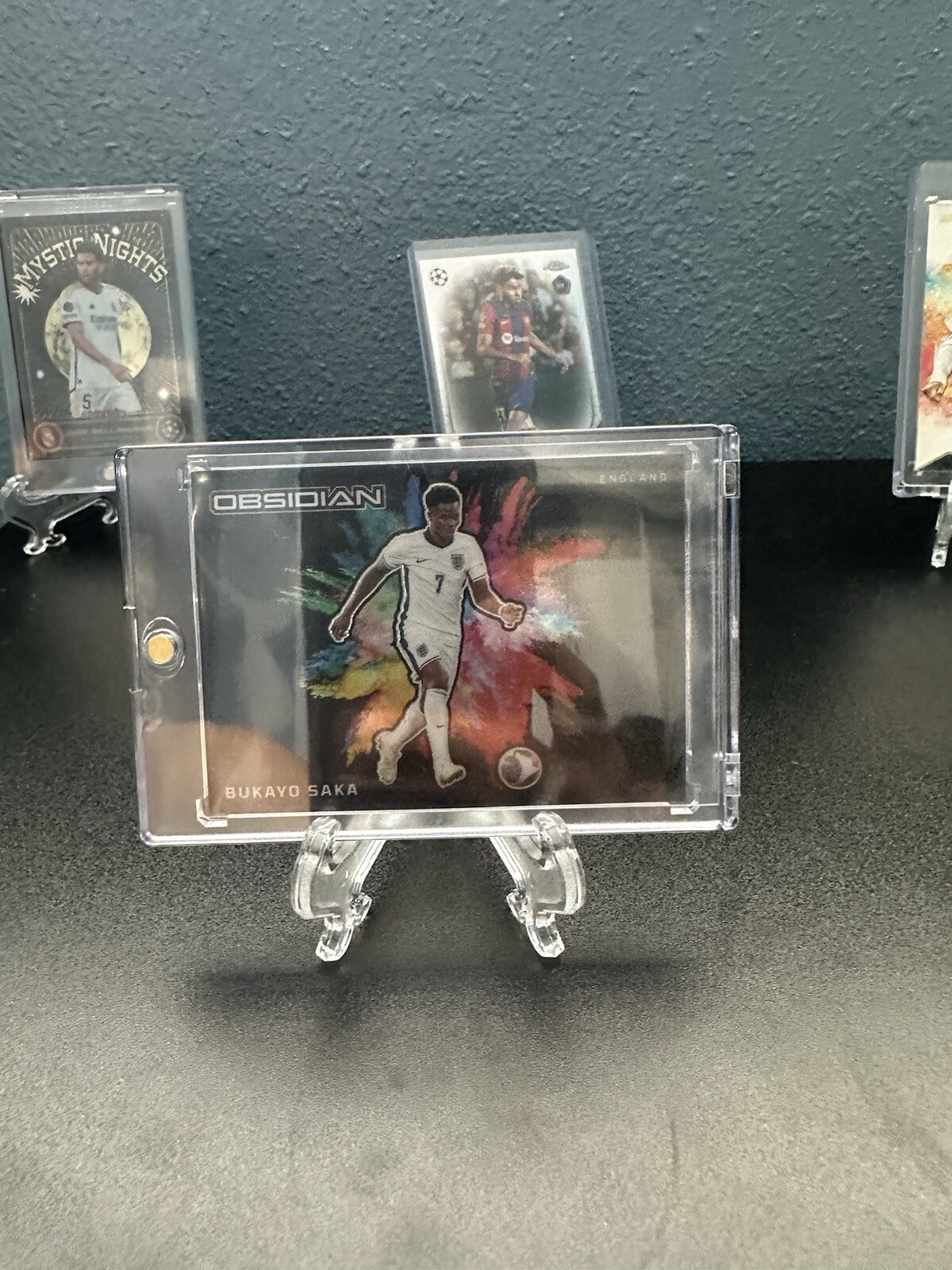 2023-24 Panini Obsidian Bukayo Saka, #6 Black Color blast Case Hit SSP Preowned