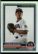 2023 Panini USA Baseball Stars & Stripes #33 Alexander Mercurius Silver Prizm