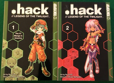 2 TokyoPop DOT HACK  Legend of Twilight by Rei Izumi & Tatsuya Hamazaki Manga LN