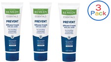 Medline Remedy Essentials Silicone Cream with Zinc Oxide 4oz, 3 Pack-MSC095420
