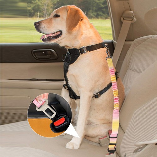 Pet Safety Belt Retractable Restraints Secures Belt for Small Medium Large Dog - Picture 5 of 14