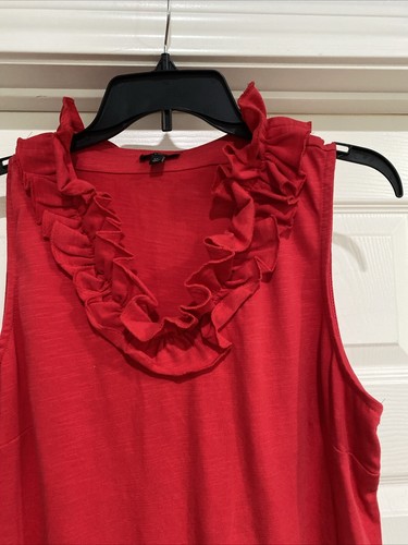 Talbots Dress Size Large Petite Red NWOT New Without Tags Stretch Free Ship - Picture 2 of 4