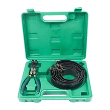 Professional Piston Ring Compressor Cylinder Installer Pliers & 14 Band Tool Kit
