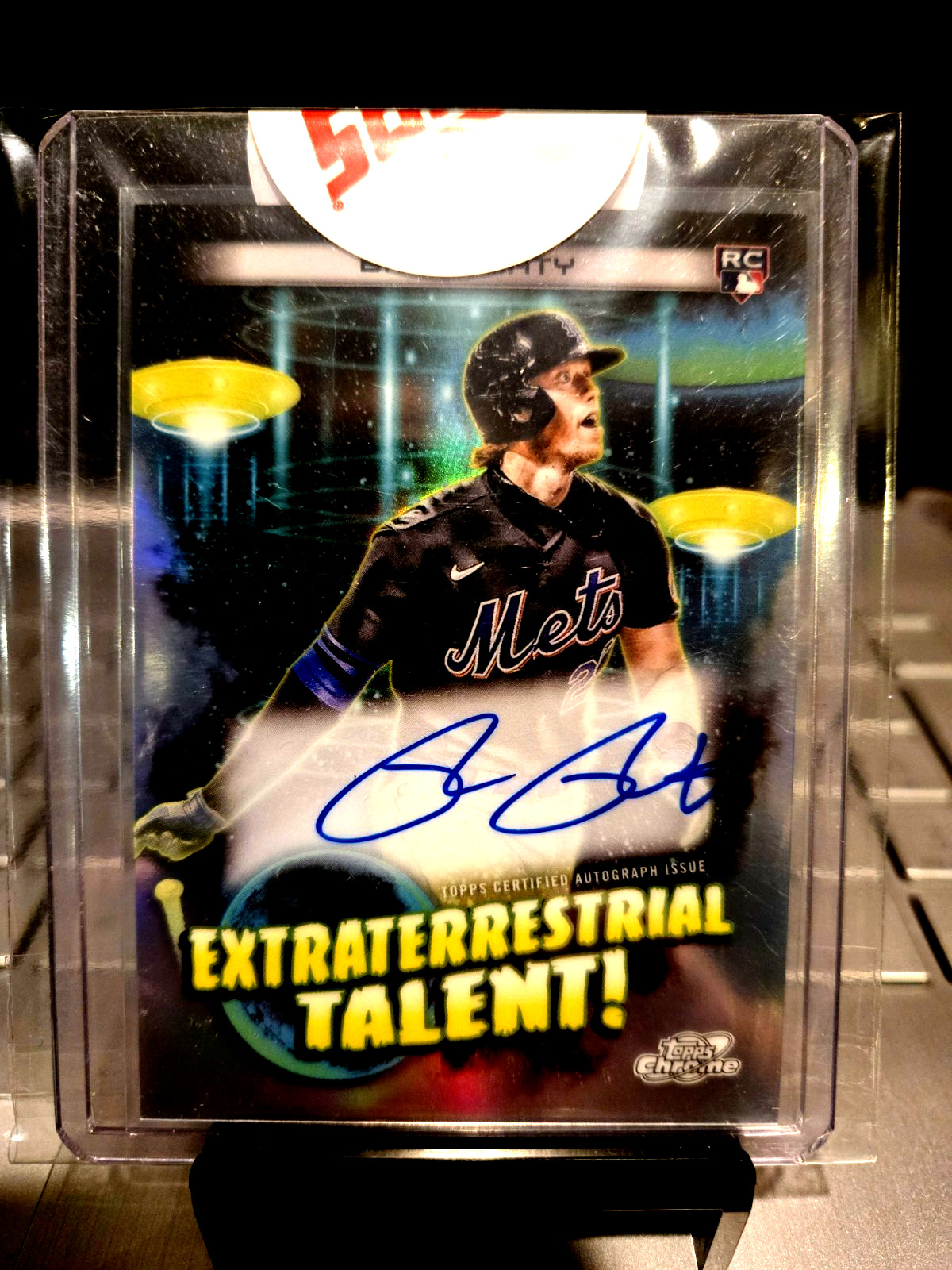 2023 Topps Cosmic Chrome Brett Baty Auto Refractor Extraterestrial Talen #ETA-BB