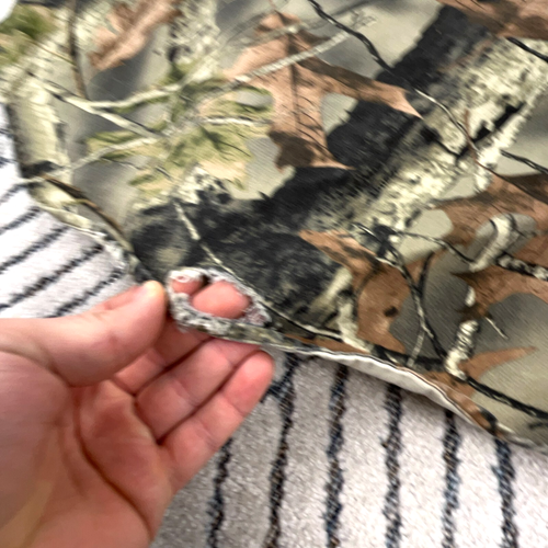 Vintage Camo Shirt Men Medium Button Up Twill Denim Heavy Shacket Unlined Hunt - Picture 7 of 12