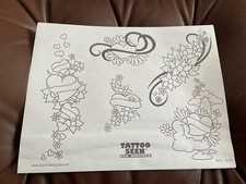Vintage Tattoo flash art sheet tattoo seen Da Bronx lot 90 