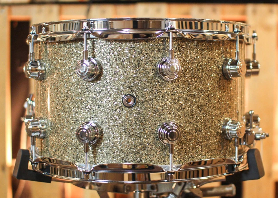DW Performance Ginger Glitter Glass Snare Drum - 8x14 - Image 3 of 4