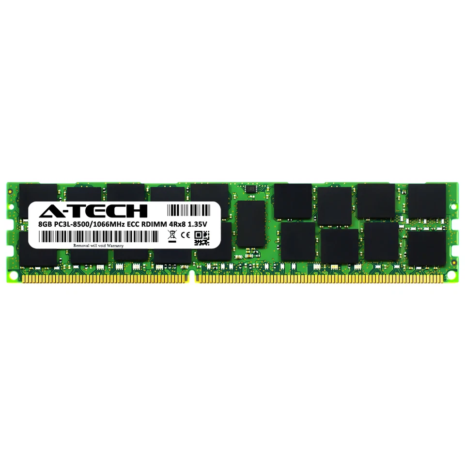 8GB PC3L-8500R ECC REG RDIMM (Micron MT36KSF1G72PDZ-1G1 Equivalent) Memory RAM - Image 2 of 2