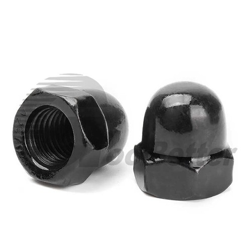 Hutmuttern Hutmutter Edelstahl A2 V2A rostfrei Hutmuttern Muttern M3-M24 Schwarz - Bild 7 von 21
