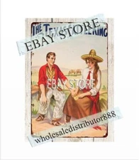 1909 The Texas Cattle King metal tin sign retro reproductions
