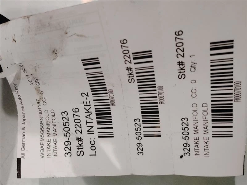 Colector de admisión BMW X6 2011 2012 2013 2014 2015 2016 2017 2018 2019 Foto 4 de 4