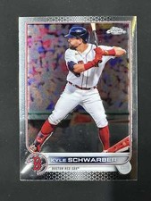 2022 Topps Chrome Baseball Kyle Schwarber Red Sox Base Card Phillies 110