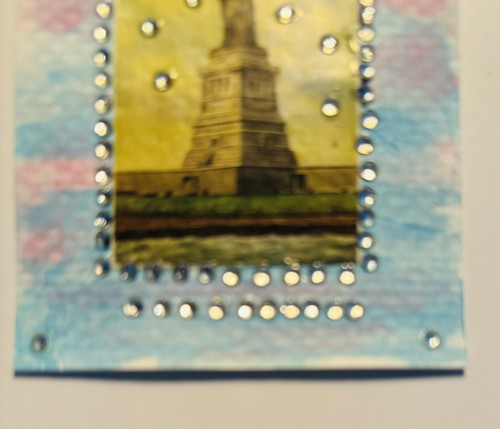 ACEO TRADING CARDS WIITH ORIGINAL DIMONDS AND .WATERCOLOR - 第 3/4 張圖片