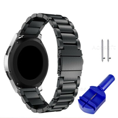Premium 22mm Stainless Steel watchband Tool f Samsung Gear S3 Frontier SM-R760N