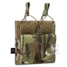 KRYDEX Fast Draw Double 5.56 Pistol Magazine Pouch Mag Carrier MOLLE MC Camo