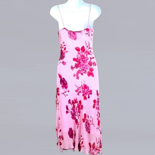 Charlotte Russe Floral Slip Dress | Babydoll | Bias Cut | Whimsygoth | Size S - Picture 5 of 11