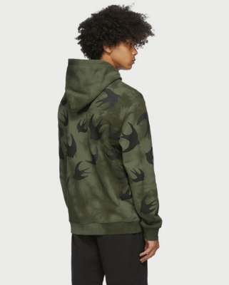 McQ Alexander McQueen Green Tie-Dye RONDINI Felpa con Cappuccio | eBay