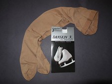 New/PKG Danskin  389 Girls Skate Tights Heavyweight UltraDurable Lt.Toast SC